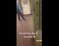 he did this for eight minutes