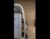 Teen leaves ball sweat on gym chair machine 