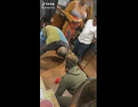 Couple plays up party game 