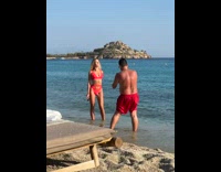 Collab IITW - Lady on Beach Wears Sunglasses for Pictures