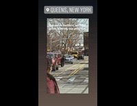 Woman tries to stab car tires as it drives off