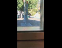 Two girls tiktok dance black pants windy 