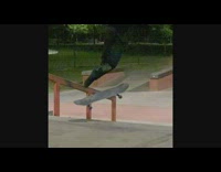 Slow Motion video of skateboard flip trick succession