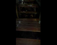 Collab WINY - Submitter stand on top of table because of flood