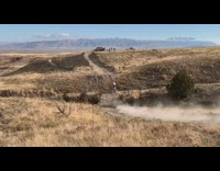 Guy white jacket dirt bike jump fail 