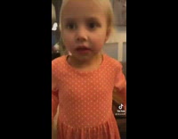 Little girl tells mom to not say bad word