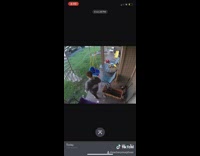 Dog on leash runs guy falls porch 