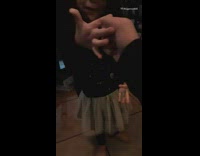 Guy plays rock paper scissors with sister 