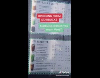 Guy orders medium iced coffee at starbucks 