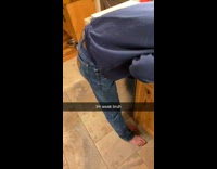 Drunk guy falls asleep in kitchen sink 