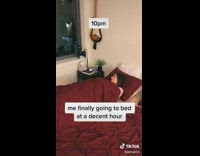 Collab BitchIG2 - Girl going to bed awake time