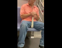 Man Watches Loud Teenagers Talk inside Train