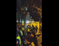 Police fills the streets in China because of protests