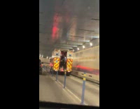 Collab winy - Fireman takes smoke break on NYFD truck