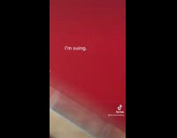 Girl film mirror fall on her side