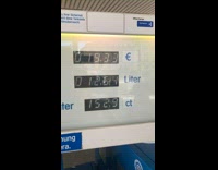 Gasoline meter stops at desired amount price