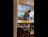 Collab Clips MPUGC - Crazy guy in restaurant moves like hes possessed 