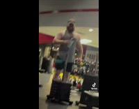 Collab BitchMP - Girl squats and then screams all guys in gym look over 