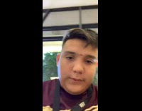 Guy introduces friend as his girlfriend, friend says hey before he catches it