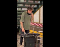 Collab WINY - DJ plays music at the train station