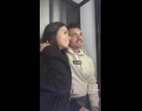 Pregnancy reveal inside of photobooth guy is shocked 