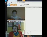 Guy dressed as joker on Omegle 