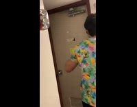 Guy jumps hits head on light wall 