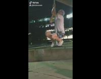 Collab BitchMP - Guy hangs onto light breaks fall