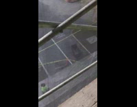 Construction worker rips net and catches tool