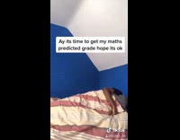 Guy gets out of bed checks grade