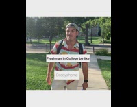 Freshmen in college be like 