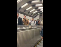 Woman getting looks because of her scary costume 