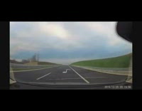 Man drives car musical road motorway react