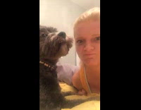 Dog leaves when woman ask for kiss