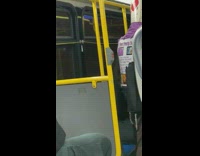 White bag red hearts guy purple sweater