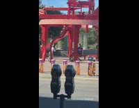 Guy dances with pizza dough 