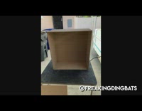 Guy makes cartoon bat box brick wall