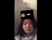 Face filter chooses fat for girl eating 