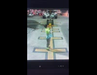 Man cool off under the plane footage