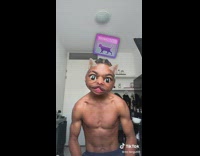 Man Gets Cat Face Filter and Imitates It