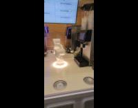 Robot arm coffee maker spills the coffee