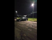 Lamp poles flicker when car turns off