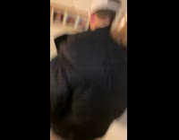 Guy drop food bucket on his neck