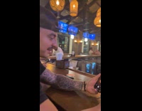 Man gets turned down by woman at bar