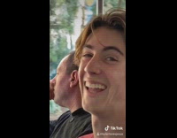 Eyebrows stare down contest with little girl disney tram