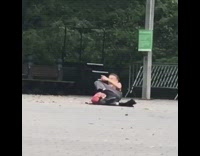 Collab WINY - old man black pants on floor