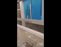 Tornado and storm hits mall and breaks windows