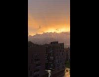 Submitter films amazing sunrise clouds view 