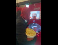 Spiderman tries to drink from straw 