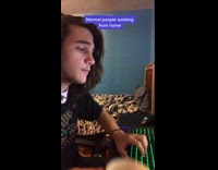 Normal people work from home vs weathermen 